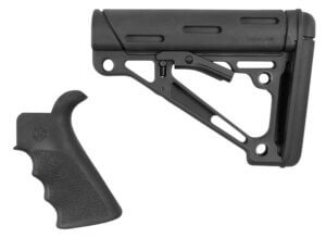 Hogue 15056 OverMolded Combo Kit Collapsible Black OverMolded Rubber Black Synthetic & Black Rubber Grip for AR15 M16 with Mil-Spec Tube (Tube Not Included) Hogue 15056 OverMolded Combo Kit Collapsible Black OverMolded Rubber Black Synthetic & Black Rubber Grip for AR15 M16 with Mil-Spec Tube (Tube Not Included)