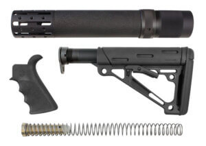 Hogue 15078 OverMolded Stock Kit Black Synthetic for AR-15 M16 Includes Rifle Length Forend & Finger Groove Grip Hogue 15078 OverMolded Stock Kit Black Synthetic for AR-15 M16 Includes Rifle Length Forend & Finger Groove Grip