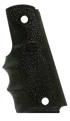 Hogue 45000 OverMolded Grip Cobblestone Black Rubber with Finger Grooves for 1911 Government Hogue 45000 OverMolded Grip Cobblestone Black Rubber with Finger Grooves for 1911 Government