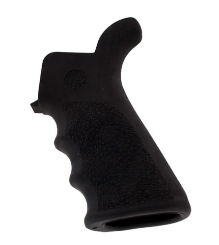 Hogue 15020 OverMolded Beavertail Cobblestone Black Rubber with Finger Grooves for AR-15 M16 Hogue 15020 OverMolded Beavertail Cobblestone Black Rubber with Finger Grooves for AR-15 M16