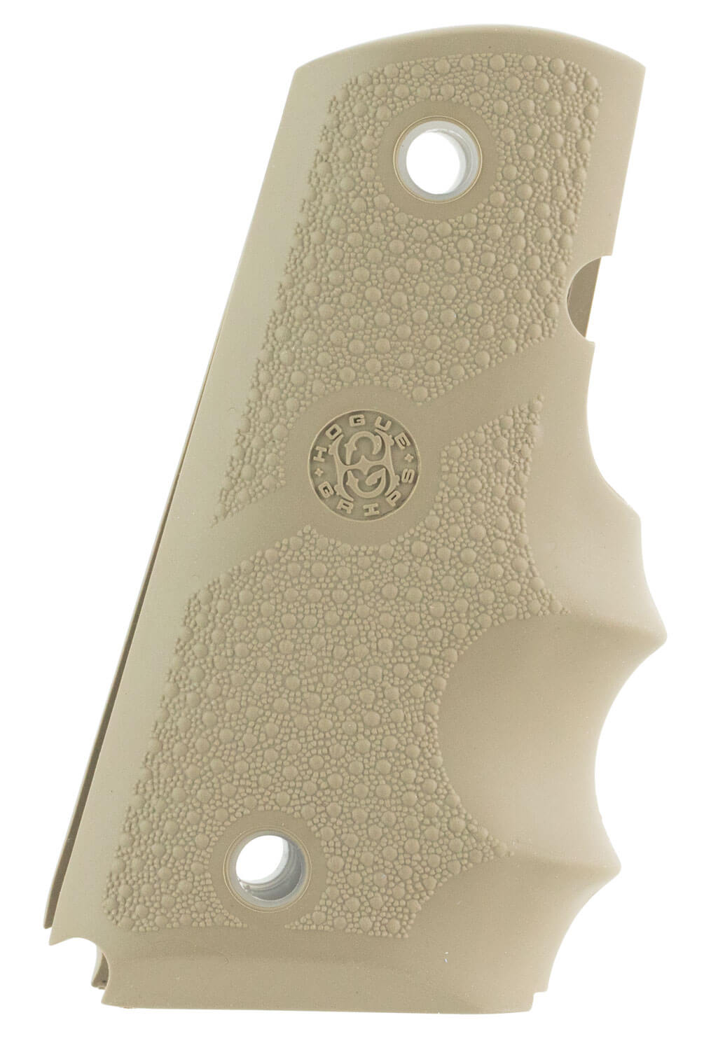 Hogue 43003 Rubber Grip Cobblestone Desert Tan with Finger Grooves for 1911 Officer Hogue 43003 Rubber Grip Cobblestone Desert Tan with Finger Grooves for 1911 Officer