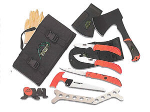 Outdoor Edge OF1 Outfitter Hunting Set Multiple 420J2 Stainless Steel Blade FRN Orange Handle Outdoor Edge OF1 Outfitter Hunting Set Multiple 420J2 Stainless Steel Blade FRN Orange Handle