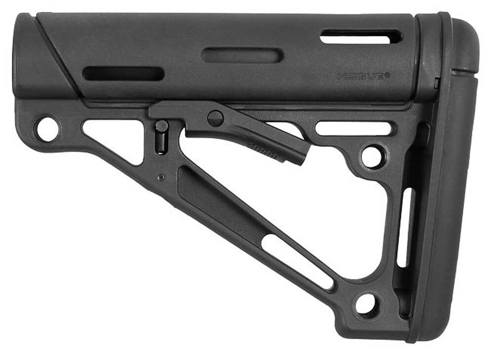Hogue 15050 OverMolded Collapsible Buttstock Black OverMolded Rubber Black for AR15 M16 M4 with Commercial Tube (Tube Not Included) Hogue 15050 OverMolded Collapsible Buttstock Black OverMolded Rubber Black for AR15 M16 M4 with Commercial Tube (Tube Not Included)