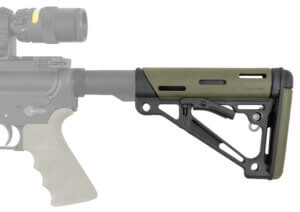 Hogue 15240 OverMolded Collapsible Buttstock OD Green OverMolded Rubber Black Synthetic AR-15 M16 M4 Hogue 15240 OverMolded Collapsible Buttstock OD Green OverMolded Rubber Black Synthetic AR-15 M16 M4