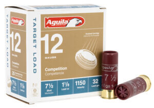 Aguila 1CHB1282 Target Load Competition 12Gauge 2.75″ 1 1/8oz 7.5Shot 25rd Box Aguila 1CHB1282 Target Load Competition 12Gauge 2.75″ 1 1/8oz 7.5Shot 25rd Box