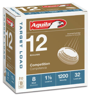 Aguila 1CHB1358 Target Load Competition 12Gauge 2.75″ 1 1/8oz 8Shot 25rd Box Aguila 1CHB1358 Target Load Competition 12Gauge 2.75″ 1 1/8oz 8Shot 25rd Box