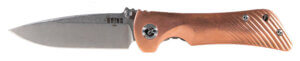 Southern Grind SG06030014 Spider Monkey 3.25″ Folding Drop Point Plain Satin S35VN SS Blade/ Titanium/Copper Handle Includes Pocket Clip Southern Grind SG06030014 Spider Monkey 3.25″ Folding Drop Point Plain Satin S35VN SS Blade/ Titanium/Copper Handle Includes Pocket Clip