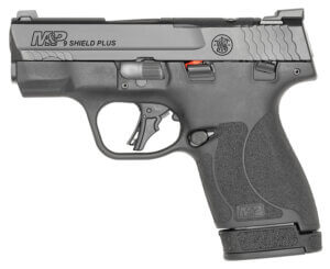Smith & Wesson 13536 M&P Shield Plus Micro-Compact Frame 9mm Luger 10+1/13+1  3.10″ Black Armornite Steel Barrel & Optic Cut/Serrated Stainless Steel Slide  Matte Black Polymer Frame  Thumb Safety