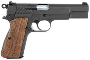 Springfield Armory HP9201 SA-35  9mm Luger 15+1 4.70″ Stainless Steel Barrel  Matte Blued Serrated Carbon Steel Slide & Frame w/Beavertail  Checkered Walnut Grip