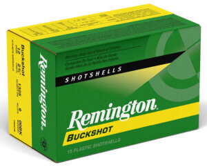 Remington Ammunition 26876 Express Buckshot 12 Gauge 2.75″ 00 Buck Shot 15 Per Box/ 5 Cs