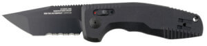 S.O.G SOG15381057 SOG-TAC Auto Compact 2.94″ Folding Tanto Part Serrated Black TiNi Cryo D2 Steel Blade Black Micro-Textured Anodized Aluminum Handle Includes Pocket Clip S.O.G SOG15381057 SOG-TAC Auto Compact 2.94″ Folding Tanto Part Serrated Black TiNi Cryo D2 Steel Blade Black Micro-Textured Anodized Aluminum Handle Includes Pocket Clip