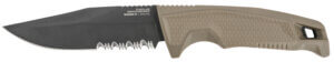 S.O.G SOG17220457 Recondo FX 4.60″ Fixed Part Serrated Satin TiCN Cryo 440C SS Blade FDE Overmolded Rubberized Grip Includes Sheath S.O.G SOG17220457 Recondo FX 4.60″ Fixed Part Serrated Satin TiCN Cryo 440C SS Blade FDE Overmolded Rubberized Grip Includes Sheath