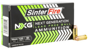 SinterFire Inc SF10125NXG Next Generation (NXG) 10mm Auto 125 gr Lead Free Ball 50rd Box SinterFire Inc SF10125NXG Next Generation (NXG) 10mm Auto 125 gr Lead Free Ball 50rd Box