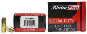 SinterFire Inc SF10125SD Special Duty (SD) 10mm Auto 125 gr Lead Free Frangible Hollow Point 20rd Box SinterFire Inc SF10125SD Special Duty (SD) 10mm Auto 125 gr Lead Free Frangible Hollow Point 20rd Box