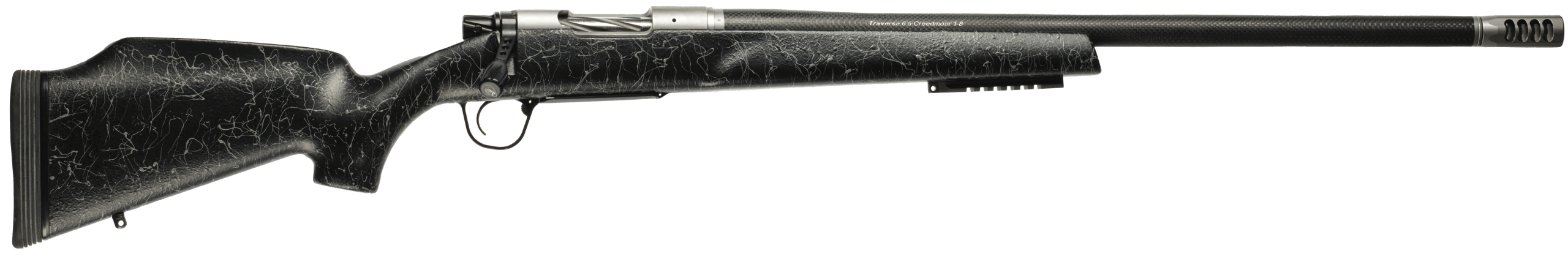 Christensen Arms 8011001200 Traverse Full Size 7mm Rem Mag 3+1 26" Natural Stainless Steel Threaded Barrel Natural Stainless Aluminum Receiver Black w/Gray Webbing Fixed Monte Carlo w/Raised Comb Stock