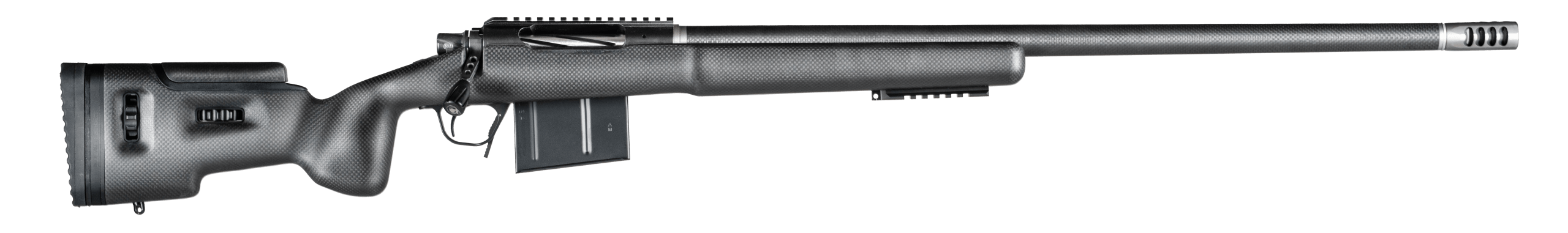 Christensen Arms 8010500300 TFM Long Range Full Size 338 Lapua Mag 3+1 27" Carbon Fiber Target Steel Barrel Black Nitride Aluminum Receiver Natural Carbon Fiber Fixed Long Range Stock