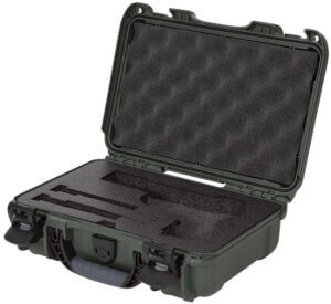 Nanuk 909CLASG6 909 Classic Gun Case Waterproof & Airline Approved Olive Polyethylene w/ Closed-Cell Foam 11.44″ L x 7″ W x 3.68″ H Interior Dimensions Nanuk 909CLASG6 909 Classic Gun Case Waterproof & Airline Approved Olive Polyethylene w/ Closed-Cell Foam 11.44″ L x 7″ W x 3.68″ H Interior Dimensions