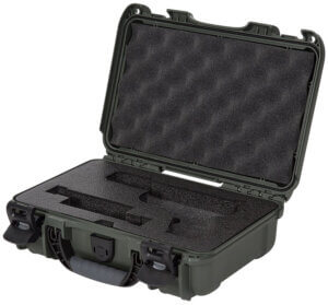 Nanuk 909GLOCK6 909 Glock Compatible Case Waterproof Olive Resin with Closed-Cell Foam Padding Lockable Latches & Airline Approved 11.44″ L x 7″ W x 3.68″ H Interior Dimensions Nanuk 909GLOCK6 909 Glock Compatible Case Waterproof Olive Resin with Closed-Cell Foam Padding Lockable Latches & Airline Approved 11.44″ L x 7″ W x 3.68″ H Interior Dimensions