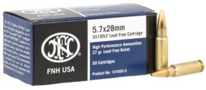 FN 10700013 High Performance 5.7x28mm 27gr Lead Free Hollow Point 50rd Box FN 10700013 High Performance 5.7x28mm 27gr Lead Free Hollow Point 50rd Box