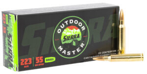 Sierra A937532 Outdoor Master  223 Rem 55 gr Hollow Point Boat Tail 20rd Box Sierra A937532 Outdoor Master  223 Rem 55 gr Hollow Point Boat Tail 20rd Box