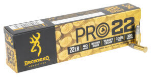 Browning Ammo B194122101 Pro22 22LR 40gr Lead Round Nose 100rd Box Browning Ammo B194122101 Pro22 22LR 40gr Lead Round Nose 100rd Box