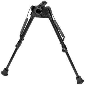 Harris Bipods SL2MLOK Swivel L M-LOK  9-13″  Black Steel/Aluminum  Self-Leveling Legs  Rubber Feet