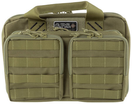 GPS Bags T1312PCT Tactical Quad +2 Tan 1000D Polyester with YKK Lockable Zippers 8 Mag Pockets 2 Ammo Front Pockets Visual ID Storage System & Holds Up To 6 Handguns GPS Bags T1312PCT Tactical Quad +2 Tan 1000D Polyester with YKK Lockable Zippers 8 Mag Pockets 2 Ammo Front Pockets Visual ID Storage System & Holds Up To 6 Handguns