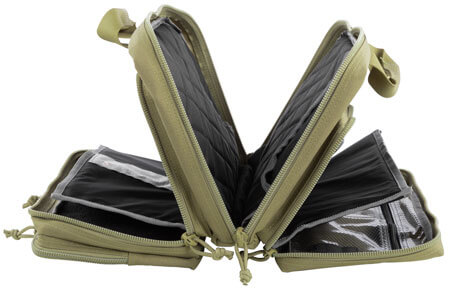 GPS Bags T1312PCT Tactical Quad +2 Tan 1000D Polyester with YKK Lockable Zippers 8 Mag Pockets 2 Ammo Front Pockets Visual ID Storage System & Holds Up To 6 Handguns GPS Bags T1312PCT Tactical Quad +2 Tan 1000D Polyester with YKK Lockable Zippers 8 Mag Pockets 2 Ammo Front Pockets Visual ID Storage System & Holds Up To 6 Handguns