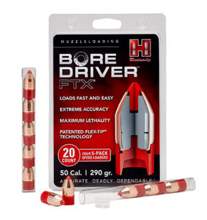 Hornady 67713 Bore Driver FTX 50Cal Flex Tip eXpanding 290gr 20rd Box