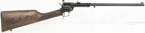 Heritage Mfg BR226B16HSWB01 Rough Rider Rancher 22 LR 6rd 16″ Barrel Black Metal Finish Exposed Hammer Walnut Stagecoach Engraved Stock Heritage Mfg BR226B16HSWB01 Rough Rider Rancher 22 LR 6rd 16″ Barrel Black Metal Finish Exposed Hammer Walnut Stagecoach Engraved Stock