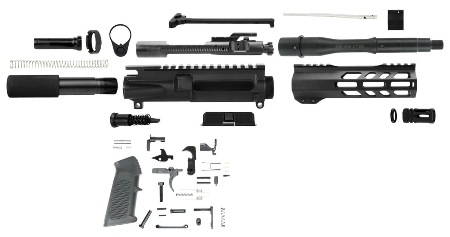 TacFire AR Build Kit 5.56x45mm NATO 7.50″ Barrel Black for AR Platform TacFire AR Build Kit 5.56x45mm NATO 7.50″ Barrel Black for AR Platform