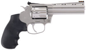 Colt Mfg KCOBRA22-SP4RFO King Cobra Target 22 LR 10 Shot  4.25″ Stainless Steel Barrel  Cylinder & Frame  Black Hogue Overmolded Grips