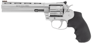 Colt Mfg KCOBRA22-SP6RFO King Cobra Target 22 LR 10rd 6″ Stainless Steel Barrel  Cylinder & Frame  Black Hogue Overmolded Grips