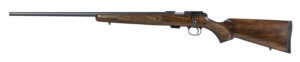 CZ-USA 02391 CZ 457 American Full Size 22 WMR 5+1 24″ Black Nitride Black Nitride Steel Receiver Turkish Walnut Fixed American Style Stock Left Hand
