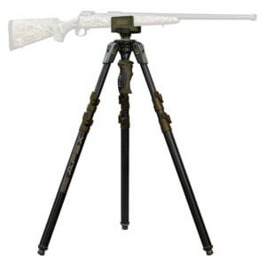 Primos 65900 Trigger Stick Apex Tripod made of Aluminum with Carbon Fiber/Flat Dark Earth Accent Finish  28″-62″ Vertical Adjustment & Rubber Feet