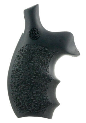 Hogue 62000 Rubber Bantam Black Rubber Pistol Grip with Finger Grooves for S&W K L Frame with Round Butt Hogue 62000 Rubber Bantam Black Rubber Pistol Grip with Finger Grooves for S&W K L Frame with Round Butt
