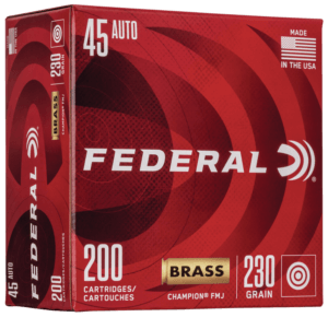 Federal WM52332 Champion Training 45ACP 230gr Full Metal Jacket 200 Per Box/5 Case Federal WM52332 Champion Training 45ACP 230gr Full Metal Jacket 200 Per Box/5 Case