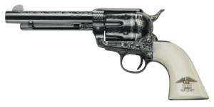 Pietta GW45LLE434NMUI 1873 Great Western II Liberty 45 Colt (Long Colt) 6rd 4.75″ Blued Engraved Steel Barrel & Engraved Cylinder Blued Engraved Steel Frame Ultra Ivory w/Integrated Liberty Eagle Grip Exposed Hammer Pietta GW45LLE434NMUI 1873 Great Western II Liberty 45 Colt (Long Colt) 6rd 4.75″ Blued Engraved Steel Barrel & Engraved Cylinder Blued Engraved Steel Frame Ultra Ivory w/Integrated Liberty Eagle Grip Exposed Hammer