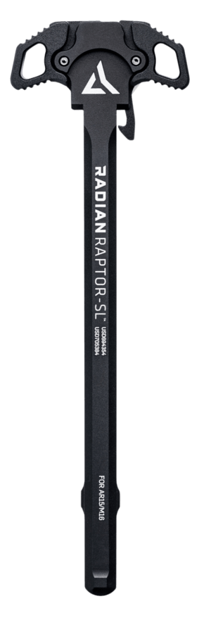Radian Weapons R0176 Raptor SL Ambi Charging Handle  Black  Slim Line Handles  Fits Mil-Spec AR-15/M16 Platform