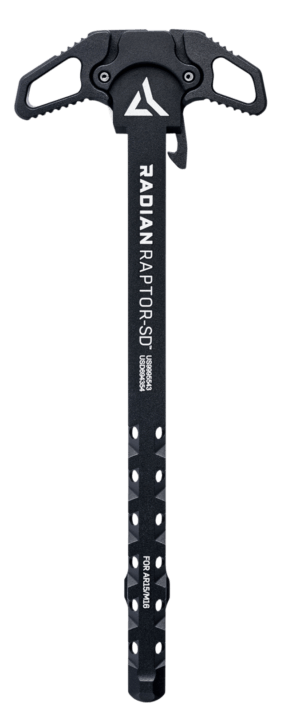 Radian Weapons R0006 Raptor SD Ambi Charging Handle  Black  Gas Ported Shaft  Fits Mil-Spec AR-15/M16 Platform