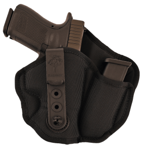 DeSantis Gunhide M89BAD6Z0 Inner Piece 2.0 AIWB Black Ballistic Nylon Belt Clip Compatible w/Glock 42/Colt Officer/Kel-Tec P-11 Right Hand