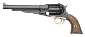Pietta PF58STT448 1858 Remington Target Model 44 Cal 6rd 8″ Blued Octagonal Steel Barrel Cylinder & Frame Walnut Grip Brass Trigger Guard Pietta PF58STT448 1858 Remington Target Model 44 Cal 6rd 8″ Blued Octagonal Steel Barrel Cylinder & Frame Walnut Grip Brass Trigger Guard