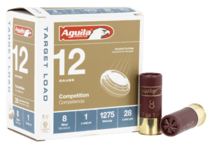 Aguila 1CHB1328 Target Load Competition 12Gauge 2.75″ 1oz 8Shot 25rd Box Aguila 1CHB1328 Target Load Competition 12Gauge 2.75″ 1oz 8Shot 25rd Box