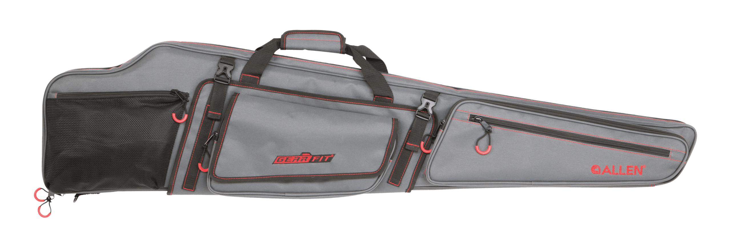 Allen 94948 Gear-Fit Dakota 48" Rifle Case Gray w/Red Accents Padding & Organizer Pocket for Scoped Rifle
