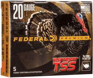 Federal PTSSX257F9 Premium Turkey Heavyweight TSS 20Gauge 2.75″ 1 1/8oz 9Shot 5 Per Box Federal PTSSX257F9 Premium Turkey Heavyweight TSS 20Gauge 2.75″ 1 1/8oz 9Shot 5 Per Box