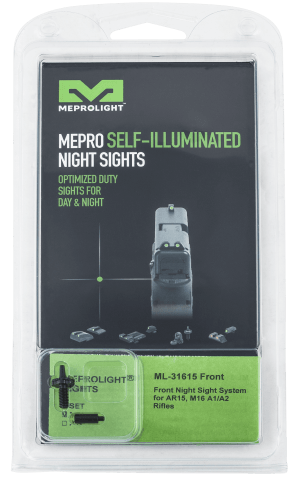 Meprolight USA 1316153101 Tru-Dot Self Illuminated AR 15/M-16/M-4 Sight Black- Green Front Sight Post