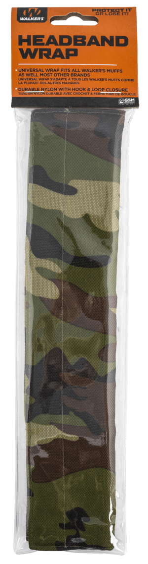 Walker’s GWPHDBNDCMO Razor Headband Wrap Nylon Camo