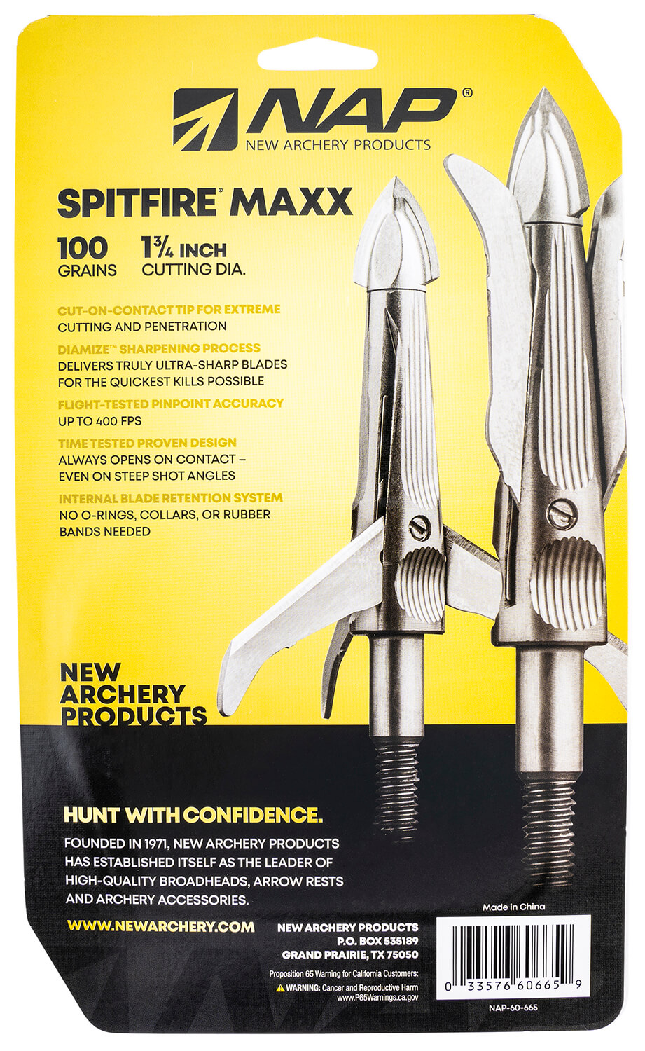 NAP NAP60665 Spitfire Maxx Cut On Contact Mechanical 100 GR Silver/ 3 Pack NAP NAP60665 Spitfire Maxx Cut On Contact Mechanical 100 GR Silver/ 3 Pack