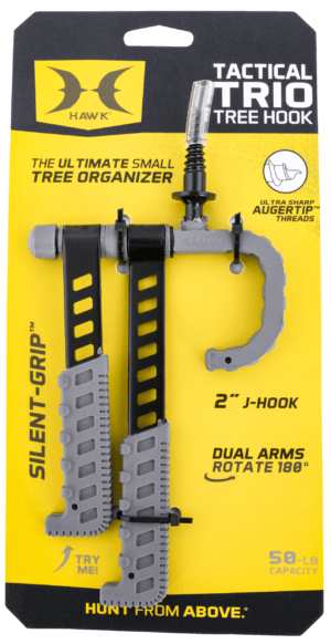 Hawk HWKHA3012 Tactical Trio Tree Hook Black Hawk HWKHA3012 Tactical Trio Tree Hook Black