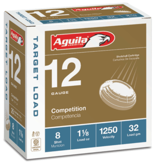 Aguila 1CHB1348 Target Load Competition 12Gauge 2.75″ 1 1/8oz 8Shot 25rd Box Aguila 1CHB1348 Target Load Competition 12Gauge 2.75″ 1 1/8oz 8Shot 25rd Box